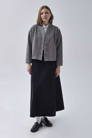 Textured Stripe Jacket Grey - 2