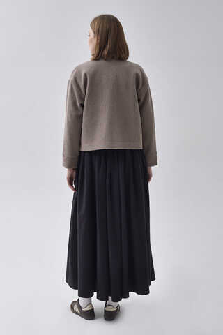 Textured Stripe Jacket Mink - 7