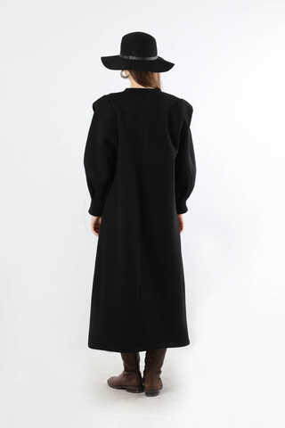 Three Drawstring Dress Black - 6