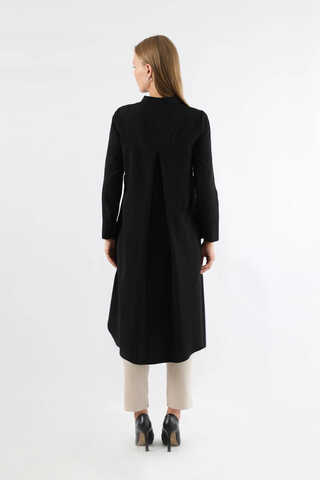 Tie Detailed Tunic Black - 5