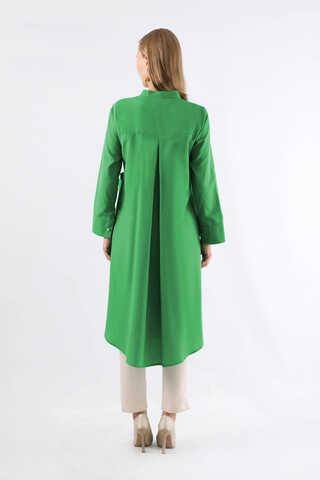 Tie Detailed Tunic Pistachio Green - 5