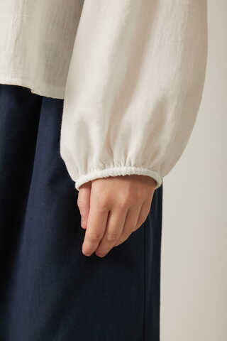 Tie Front Voile Shirt White - 17