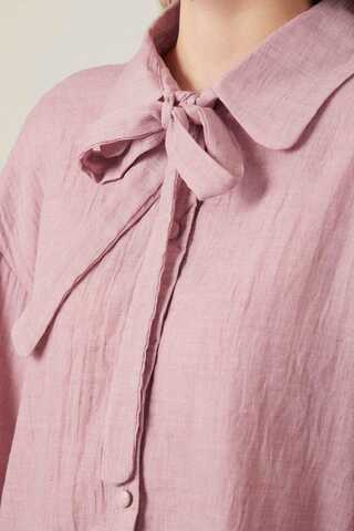 Tied Voile Shirt Powder - 6