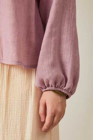 Tied Voile Shirt Powder - 7