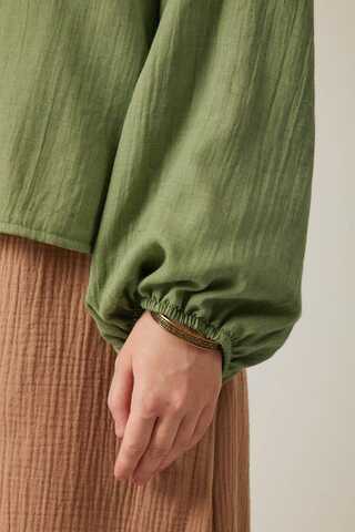Tied Voile Shirt Soft Green - 12