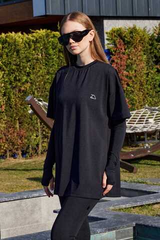 T-shirt Mayo Siyah - 1