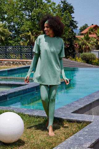 Tişört Mayo Su Yeşili - 6