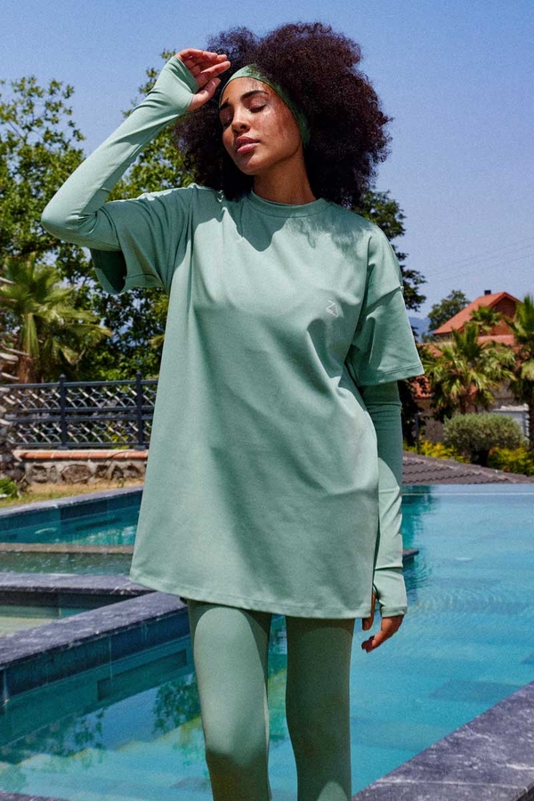 Tişört Mayo Su Yeşili - 3