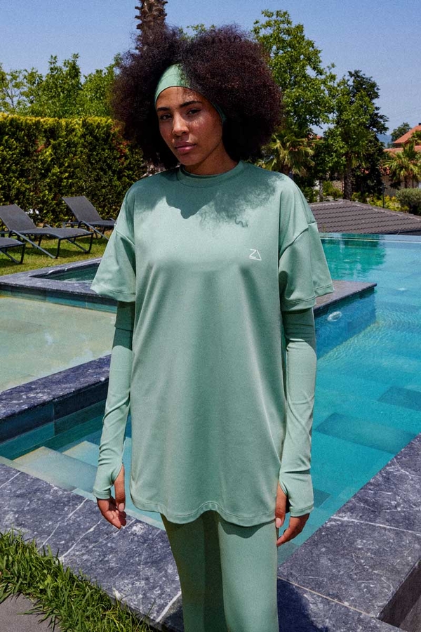 Tişört Mayo Su Yeşili - 2