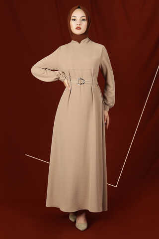 Toka Kemerli Elbise Vizon - 1