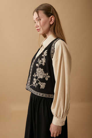 Tomurcuk Skirt Set Black - 11
