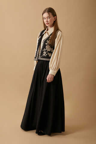 Tomurcuk Skirt Set Black - 5