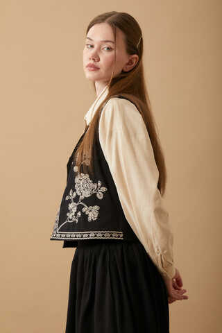 Tomurcuk Skirt Set Black - 7