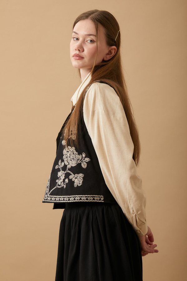 Tomurcuk Skirt Set Black - 7