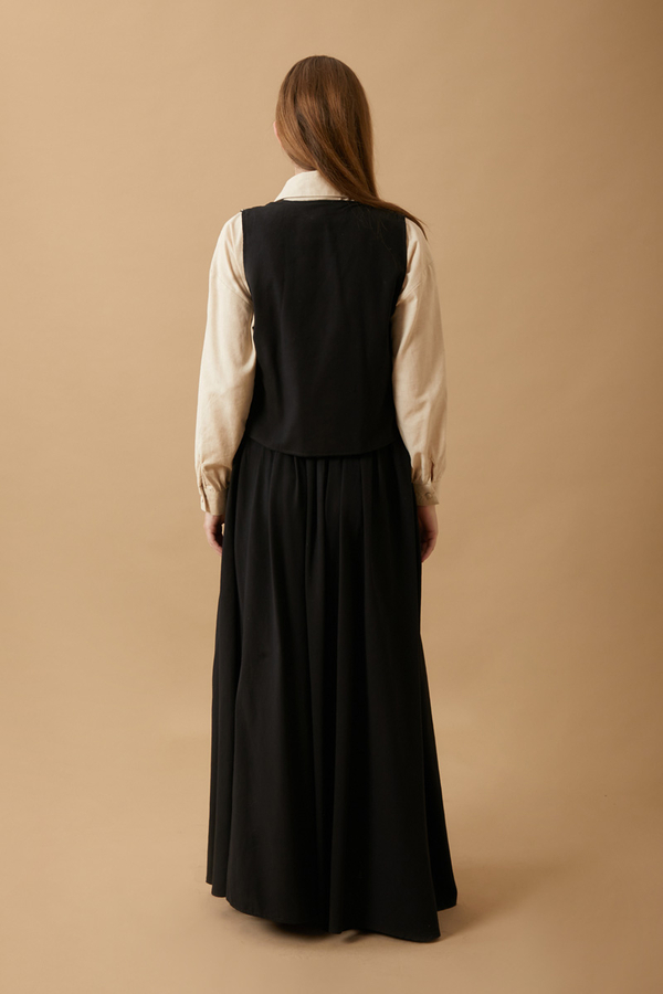 Tomurcuk Skirt Set Black - 12