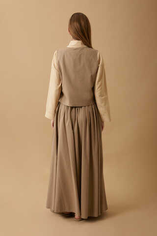 Tomurcuk Skirt Set Camel - 17