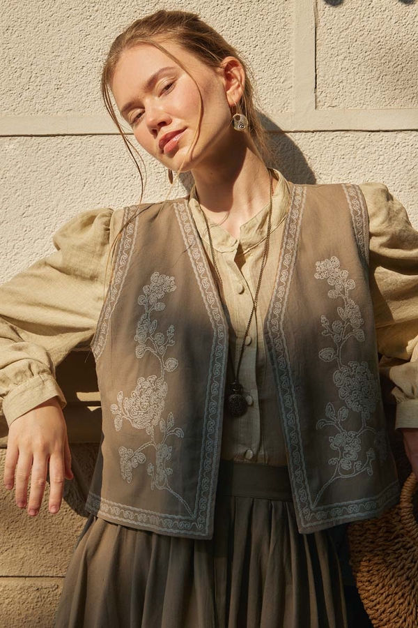 Tomurcuk Skirt Set Camel - 1