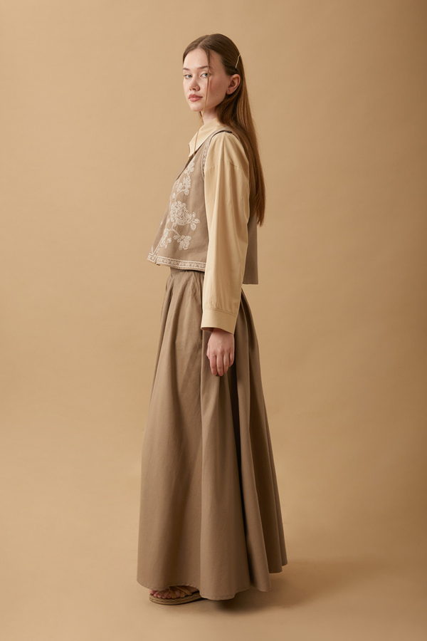 Tomurcuk Skirt Set Camel - 14