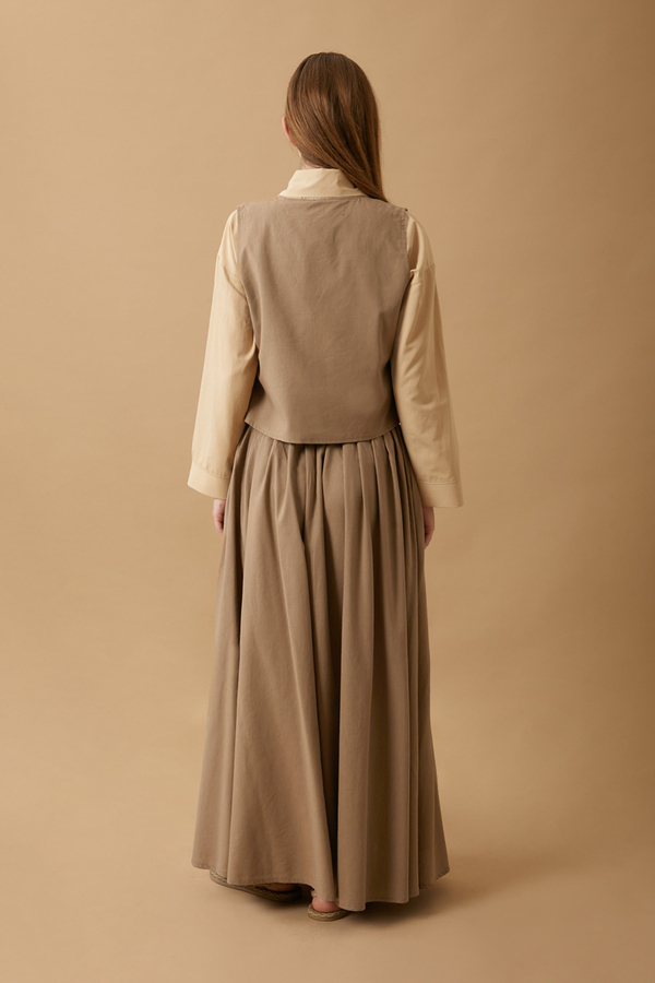 Tomurcuk Skirt Set Camel - 17