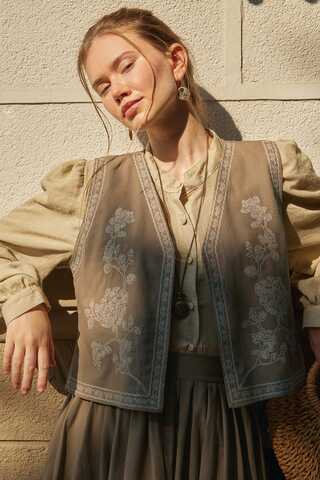 Tomurcuk Skirt Set Camel - 1