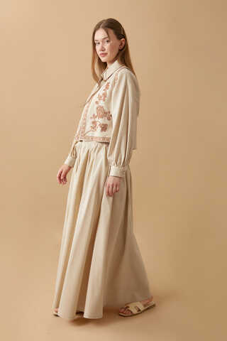 Tomurcuk Skirt Set Stone - 16