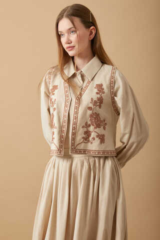 Tomurcuk Skirt Set Stone - 17