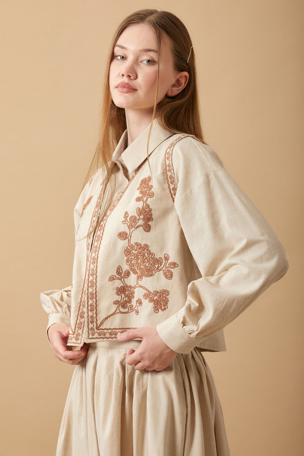 Tomurcuk Skirt Set Stone - 18