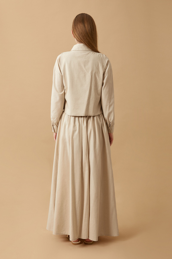 Tomurcuk Skirt Set Stone - 21