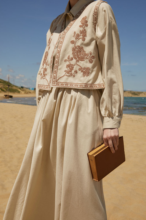 Tomurcuk Skirt Set Stone - 11