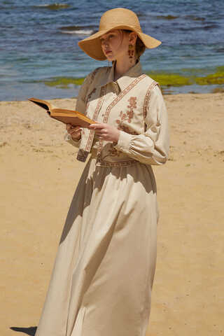 Tomurcuk Skirt Set Stone - 12