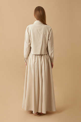 Tomurcuk Skirt Set Stone - 21