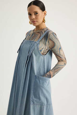 Torba Cepli Denim Jile Buz Mavisi - 11