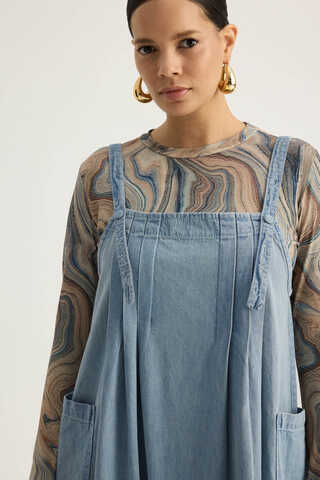 Torba Cepli Denim Jile Buz Mavisi - 14