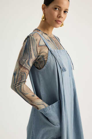 Torba Cepli Denim Jile Buz Mavisi - 16