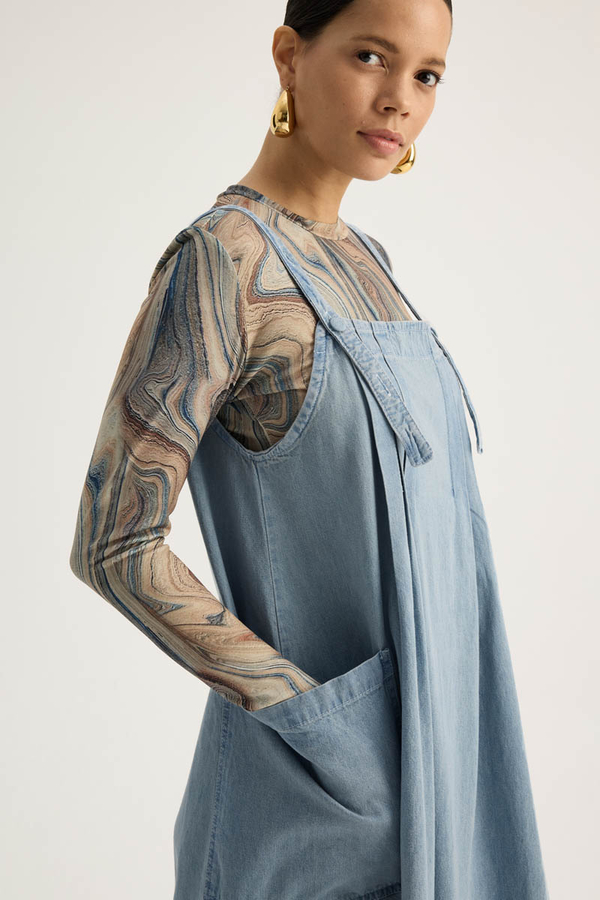 Torba Cepli Denim Jile Buz Mavisi - 16