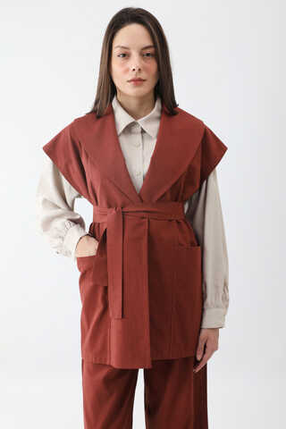 Torba Cepli Yelek Takım Bordo - 3