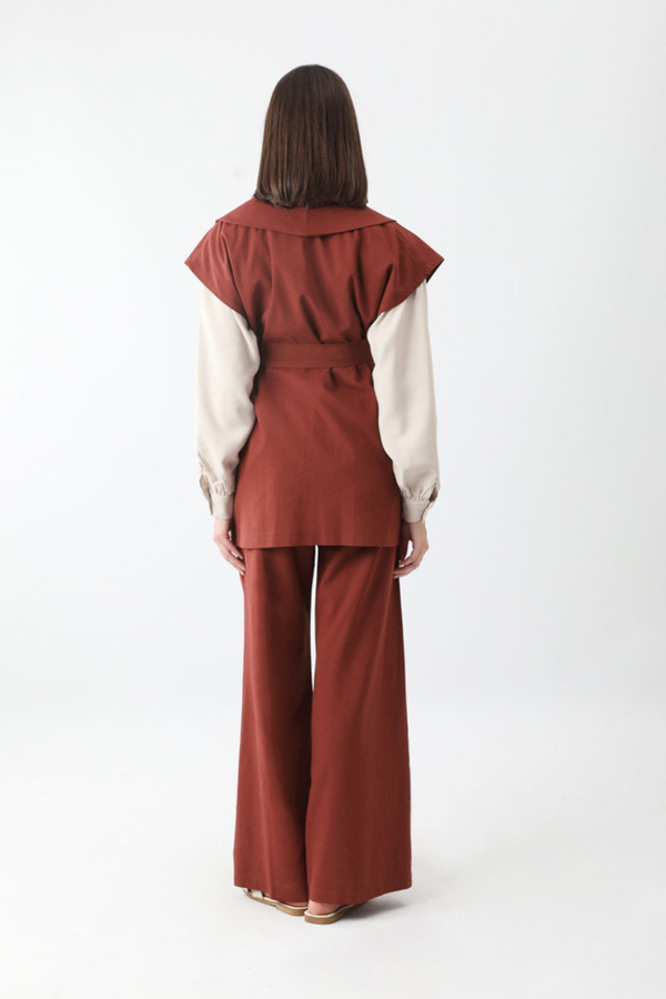 Torba Cepli Yelek Takım Bordo - 10