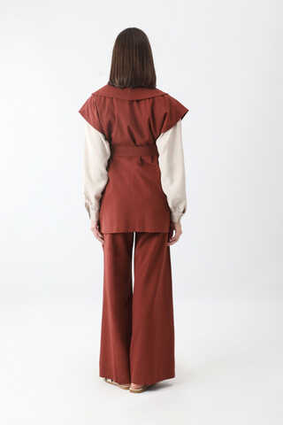 Torba Cepli Yelek Takım Bordo - 10