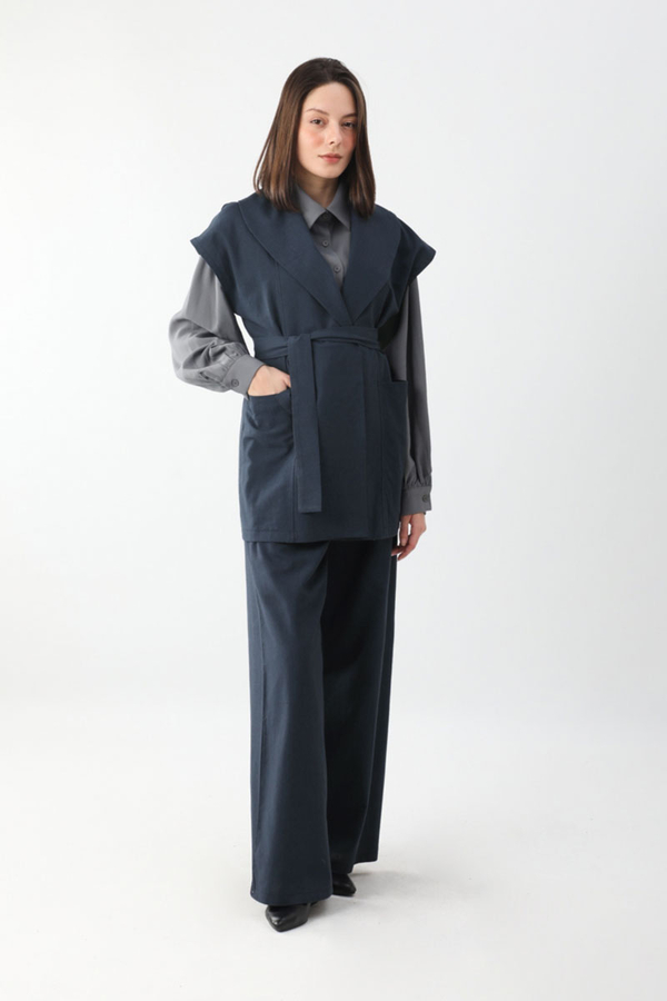 Torba Cepli Yelek Takım Lacivert - 6