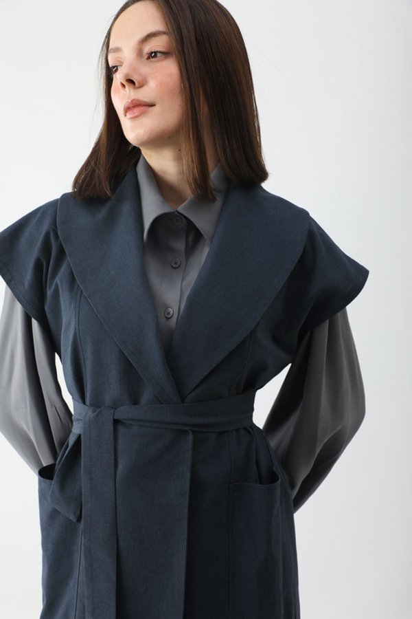 Torba Cepli Yelek Takım Lacivert - 5