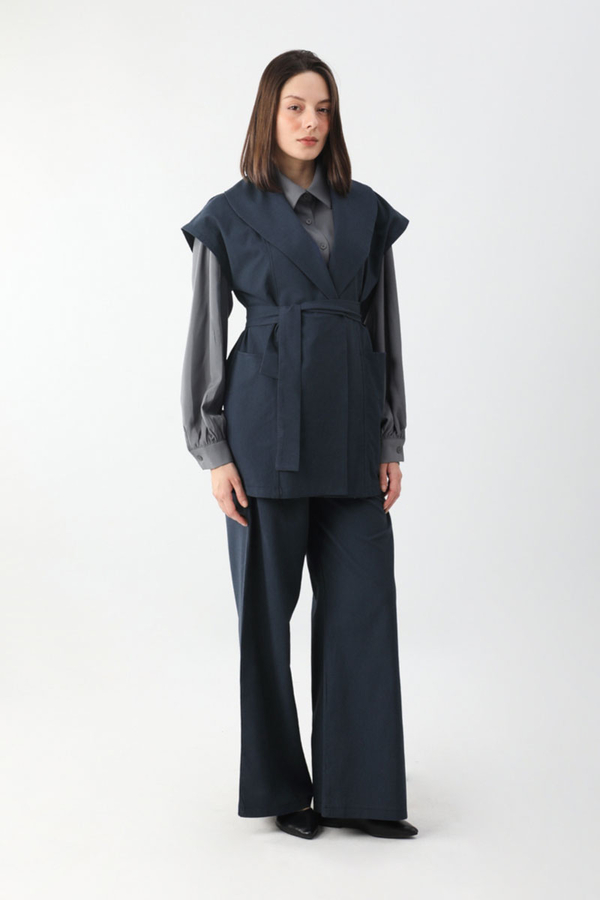 Torba Cepli Yelek Takım Lacivert - 4