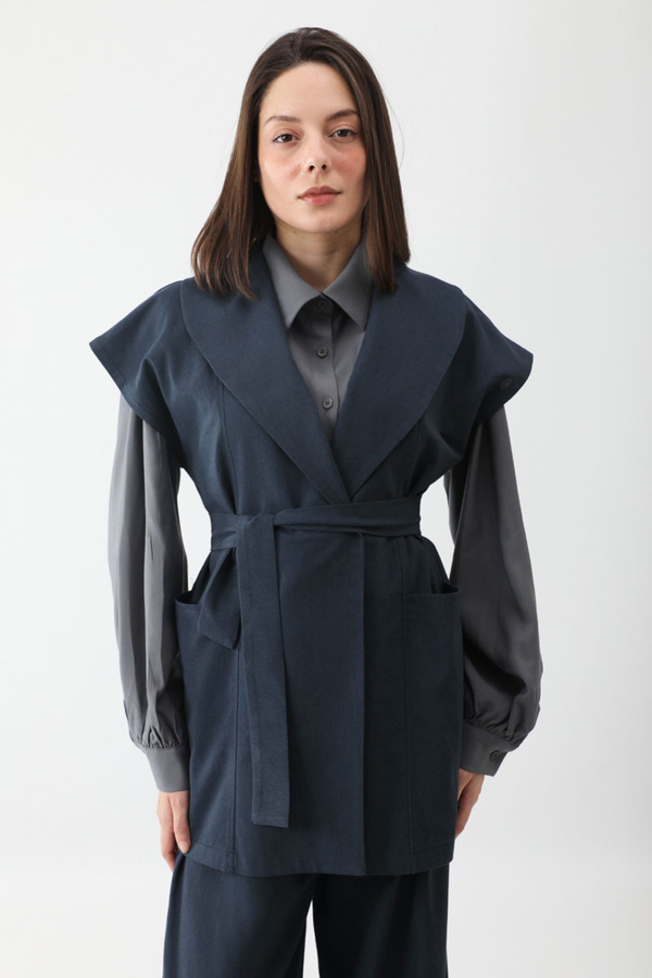 Torba Cepli Yelek Takım Lacivert - 2