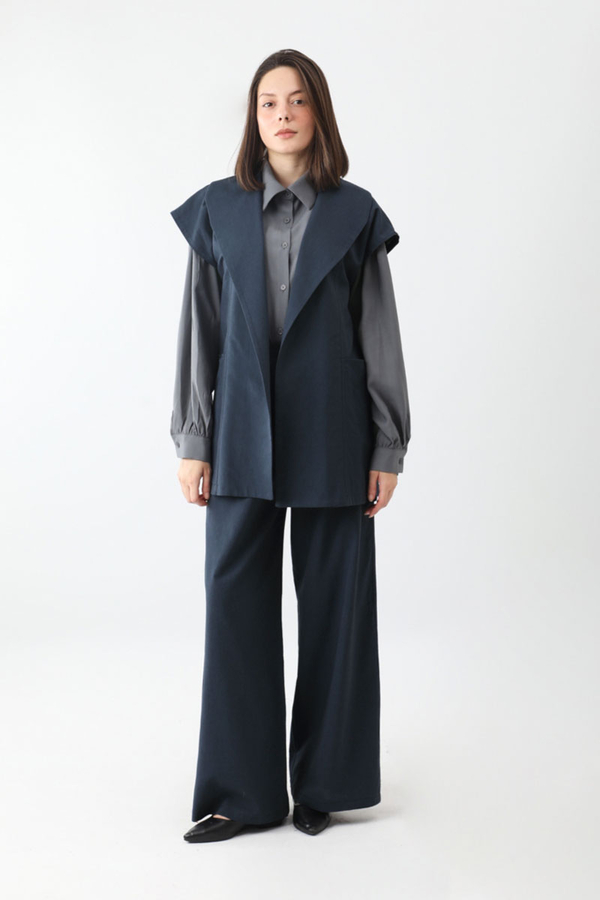 Torba Cepli Yelek Takım Lacivert - 3