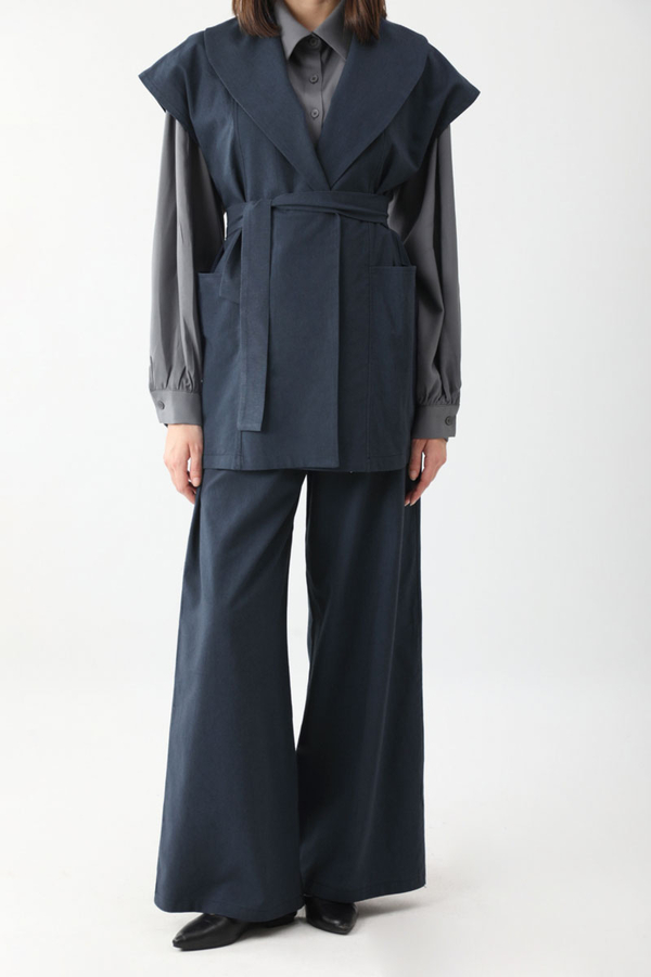 Torba Cepli Yelek Takım Lacivert - 7