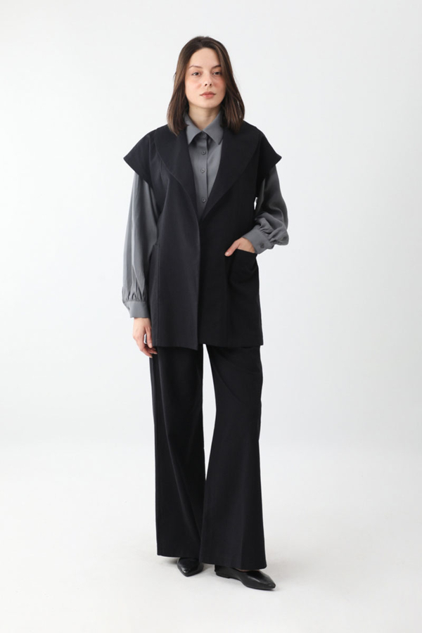 Torba Cepli Yelek Takım Siyah - 2