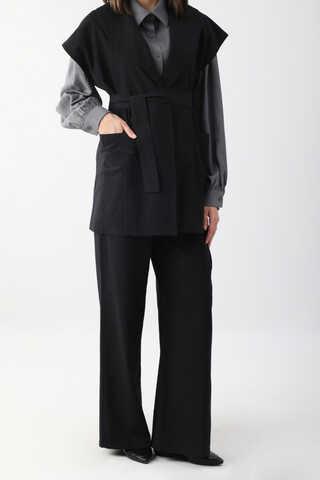 Torba Cepli Yelek Takım Siyah - 6