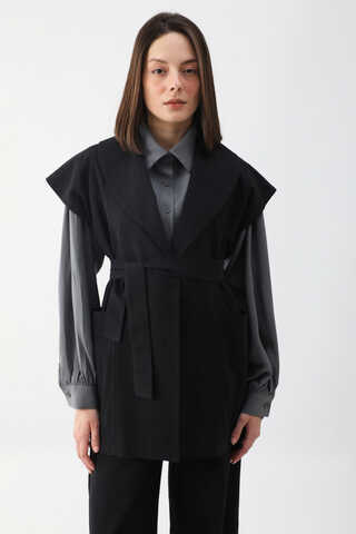 Torba Cepli Yelek Takım Siyah - 1