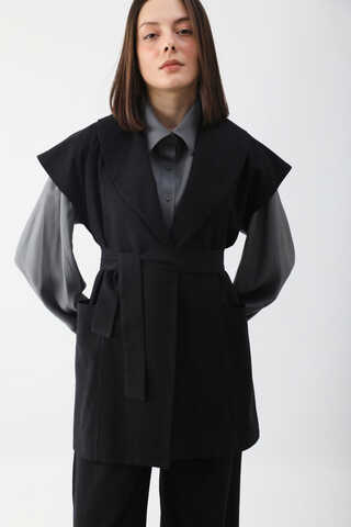 Torba Cepli Yelek Takım Siyah - 5