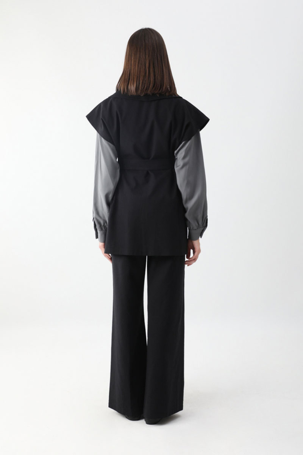 Torba Cepli Yelek Takım Siyah - 8