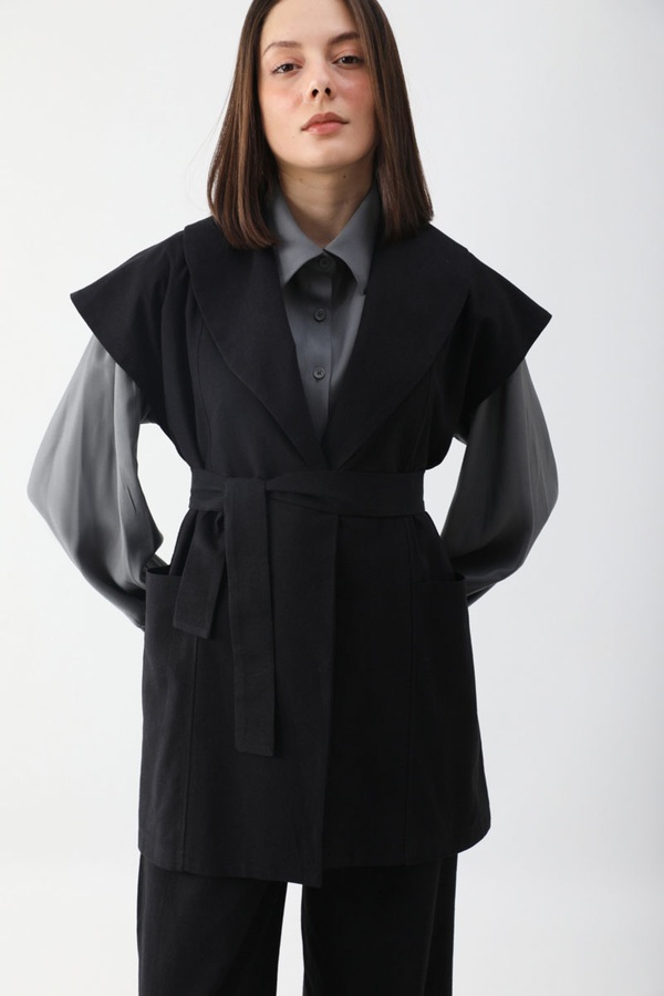 Torba Cepli Yelek Takım Siyah - 5